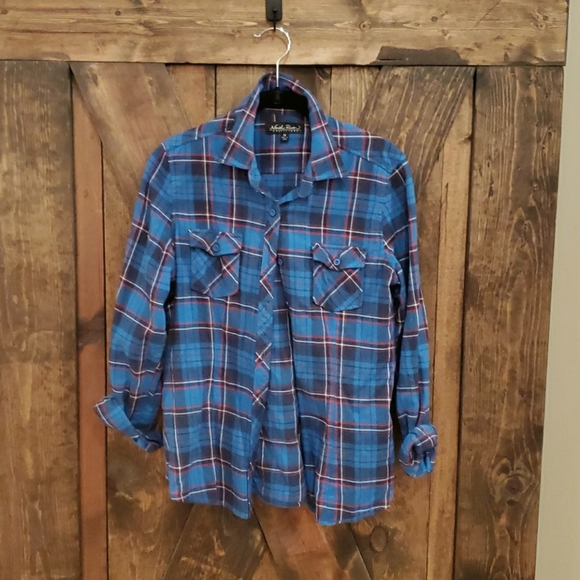 Medium Blue Flannel - Picture 1 of 1